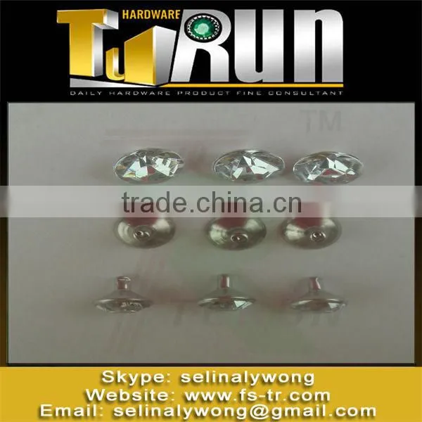 Hot Sell!! 2015 New Arrival colorfull rhinestone Metal Jeans rivet