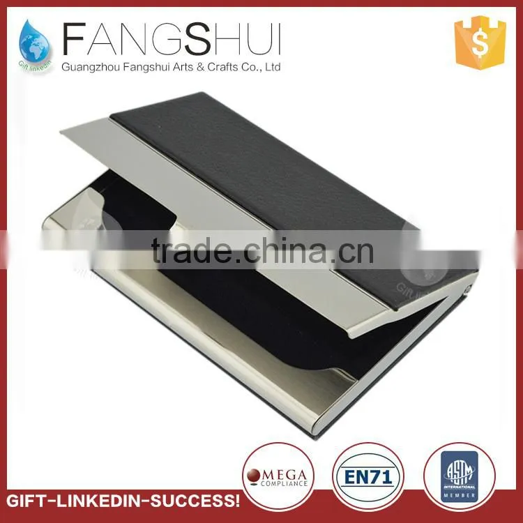 leather business card holder personalized