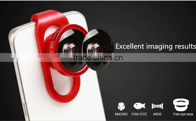 New Design zoom lens for mobile phone camera lens for 4 in 1 special effect