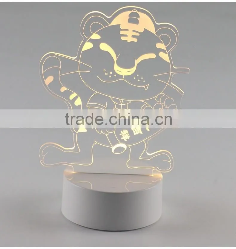 OEM 3D night room lighting/night light lamp for kids/color changing led night light lamp