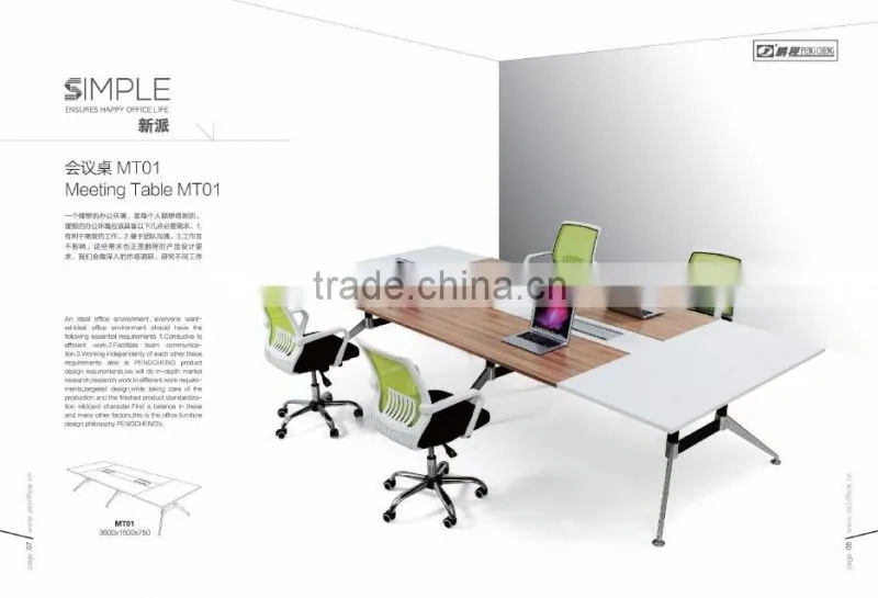 Modern Design Large Modular Square Meeting Table for Boardroom
