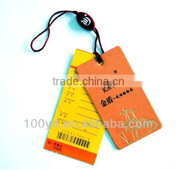 plastic garment hang tags