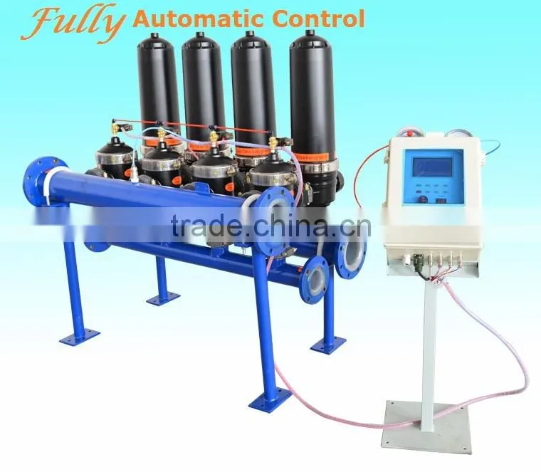 auto manual seawater camlock quick coupling backwash filtration system