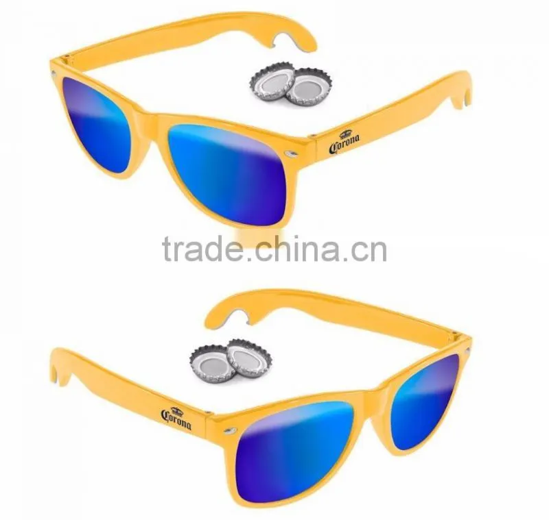 2017 Latest New Custom Logo Promotional Fashion Bottle Opener Sunglasses