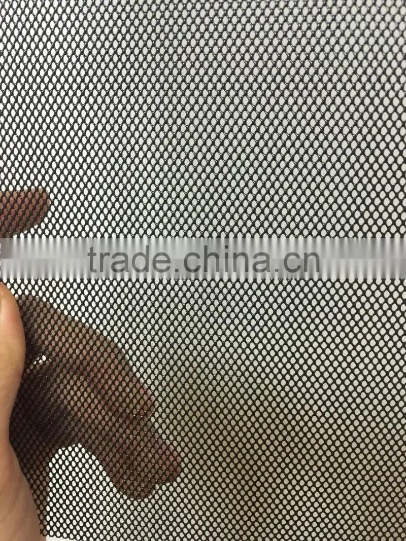 Black coated diamond mesh cover/coated mesh hook/ black wire mesh cover