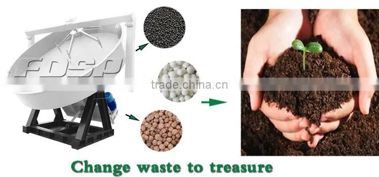 Factory supply organic fertilizer disc granulator