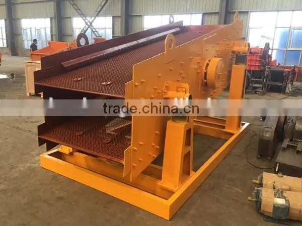 2YK1235 diesel engine vibrating screen with hopper