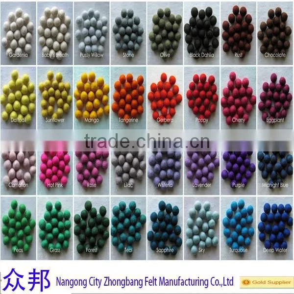 2016 Christmas decoration wool felt balls