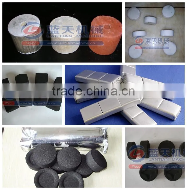 2015 Hot sale cube/round shape coconut shell charcoal briquette machine