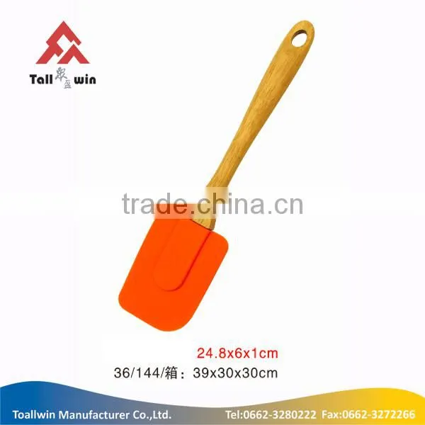 Food grade silicone kitchen utensils/yellow silicone spatula