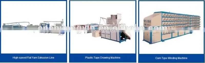 pvc single wall corrugated pipe making machine flat yarn making machine for woven bag production line