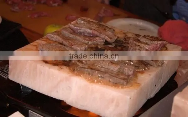 Himalayan Salt Cooking Slabs/Natural Rock Salt Bar B Plates/ Natural Salt Cooking Tiles