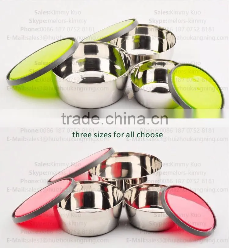 Good quality stainless steel food container with lid