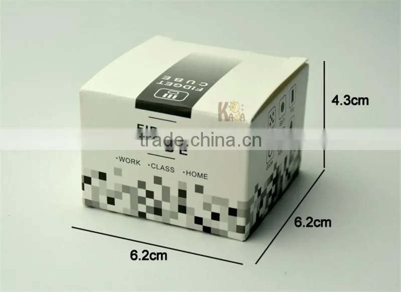 3D magic cube stress release fidget desk toy puzzle cube fidget 2016 Best Christmas Gift