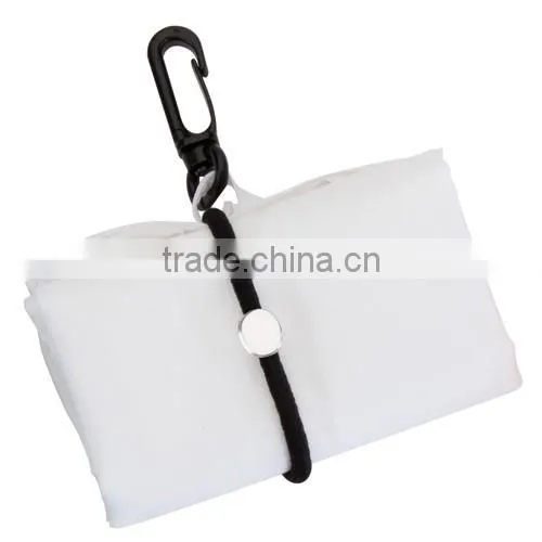 Foldable reusable polyester tote bag