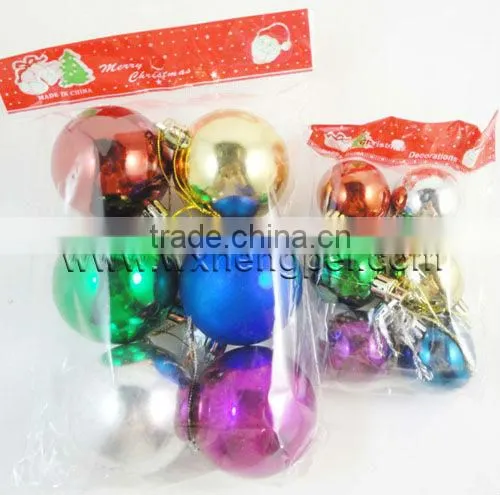 Electroplate Plastic Cheap Colorful Christmas Decoration Ball