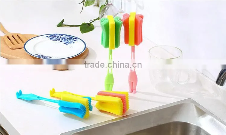 Wholesale Stock Small Order Figure Sponge Cleaning Brush