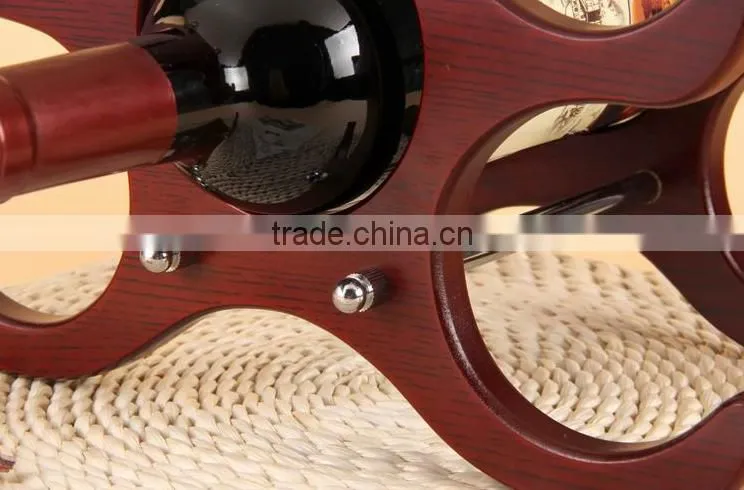 Personalized wine display stand Best quality round handmade wooden wine rack Wooden Wine Racks/Root Carving Wooden Wine Holder