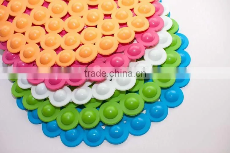 Non toxic leaf texture funny tub pvc kids plastic bath mats