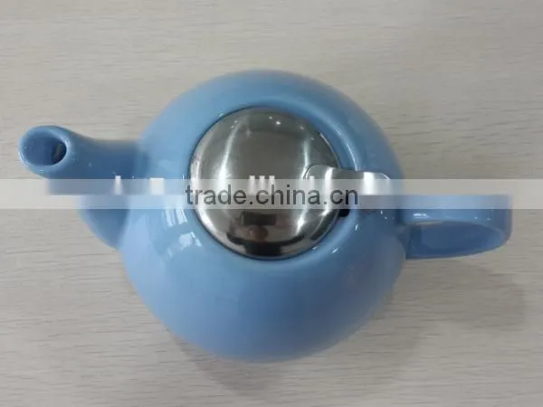 2015 OEM latest design color ceramic tea pot
