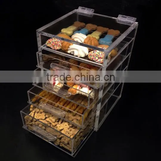 Customized acrylic food packaging display box
