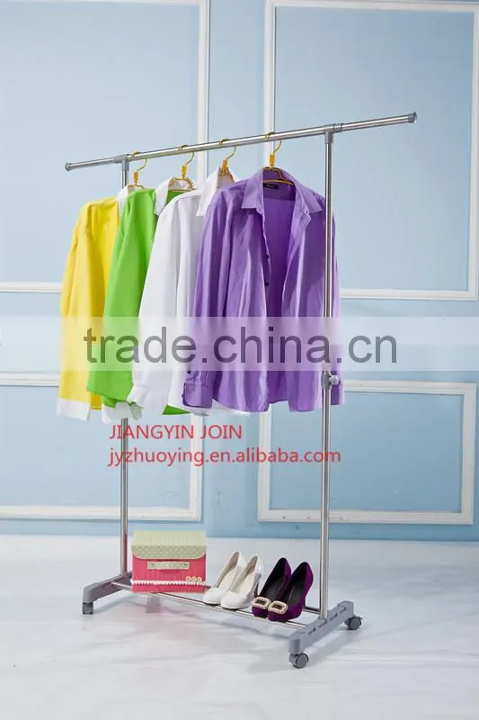 2032D Foldable Metal cloth rack with stand / Coat Hanger