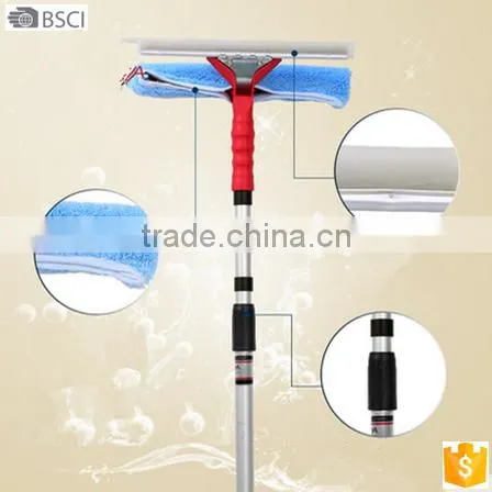 2015 new style blue ABS ice scraper with rubber blade