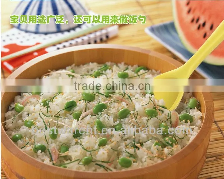 silicone spoon with stainless steel handle