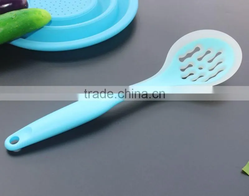 CK-3124 High quality non-stick 6pcs gadget silicone kitchen cooking tools set nylon kitchen utensil set with PP handle