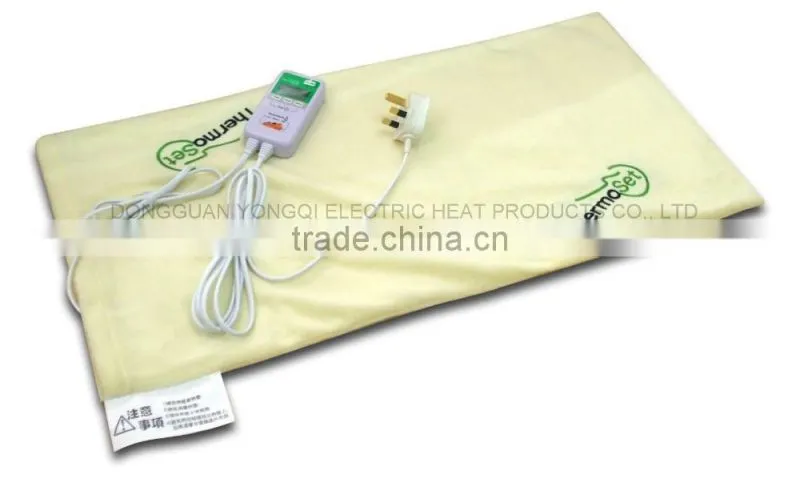Digital moist heating pad with timer/multi temperature setting