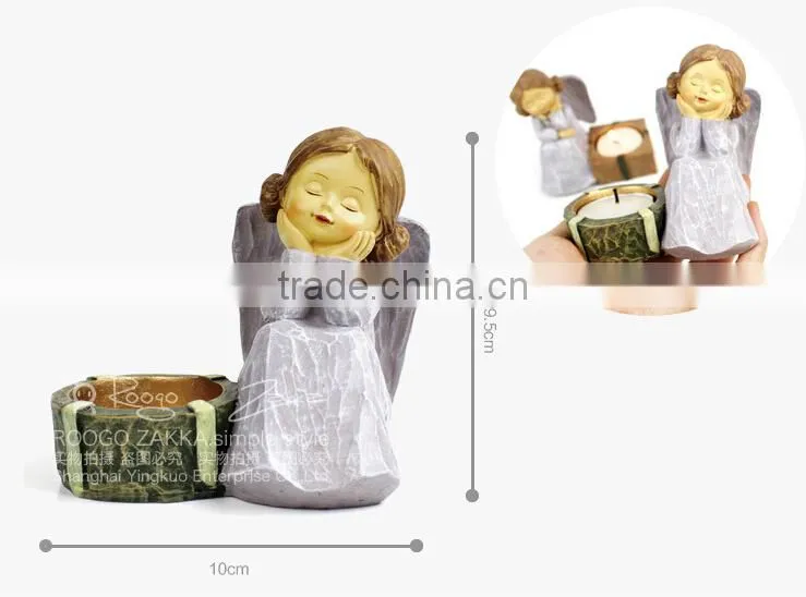 Natural Resins European Retro Romantic Creative Candle Holders China Traditional Crafts Ornaments Candlestick Wedding Decoration