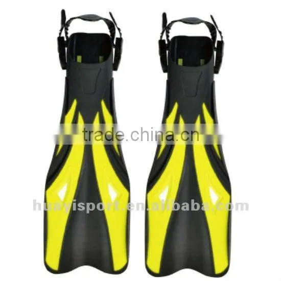 Factory long fins best sale silicone scuba diving fins with different size
