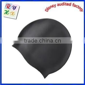 High quality fish shaped silicone swimming caps swimming hats for kids