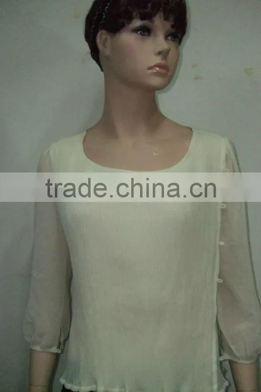 newest hot selling lady apparel blouse