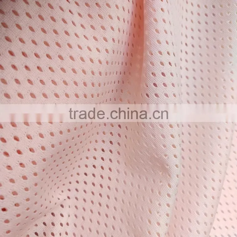 100% polyester mesh fabric sigle jersey fabric,sportswear fabric