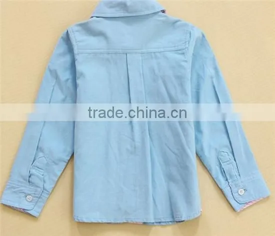 Children cotton shirts kids shirts wholesale factory