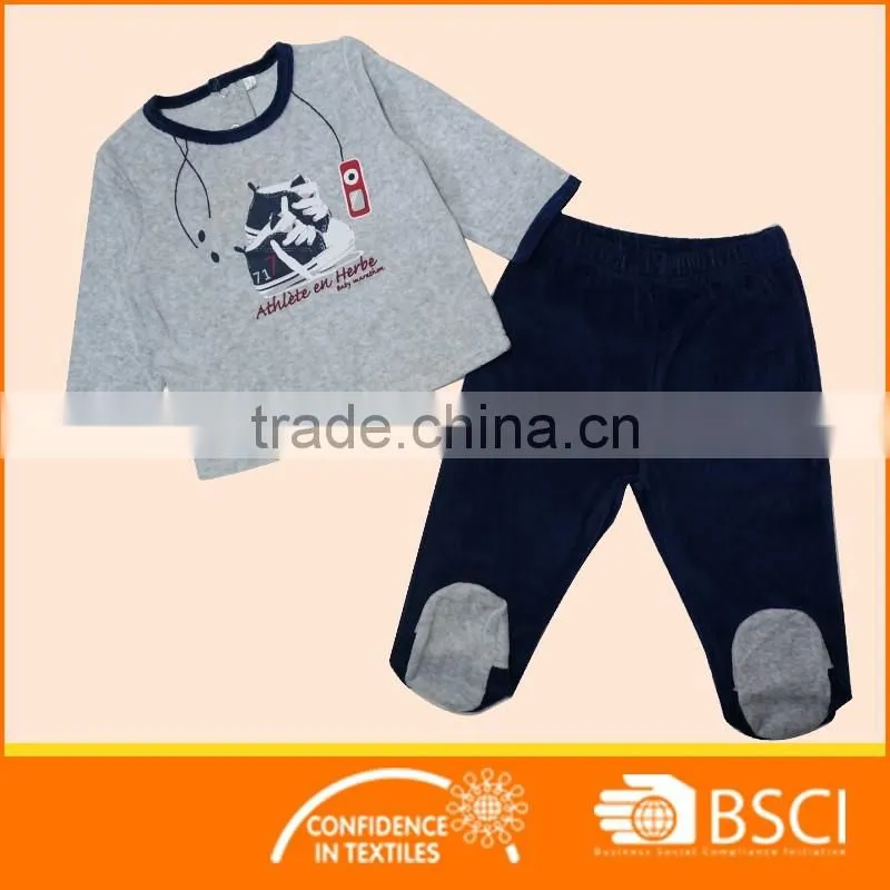Factory Manufacturing Baby Clothing Footed Kids Pajamas