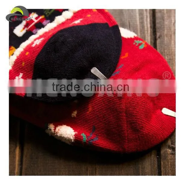 Custom Red Funny Christmas Socks
