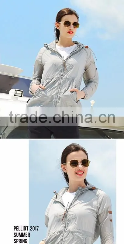 high quality hot long-sleeved hooded sun protection tops