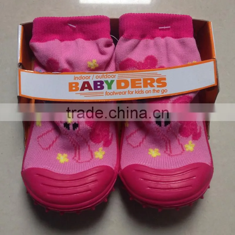Wholesale Cute Baby Shoe Socks Toddlers Rubber Shoes Baby Skidders