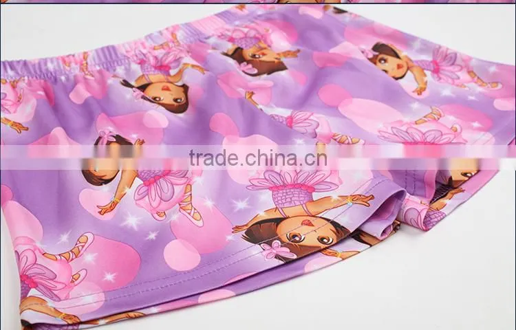 Girls' Knitted printed shorts