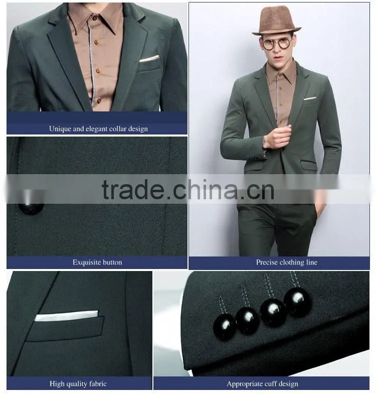 New Design Two Piece Suit Wholesale Italian Men Suits