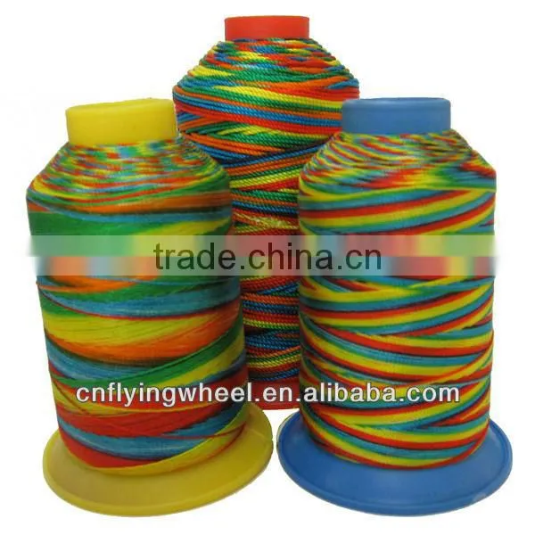 Multicolor sewing thread