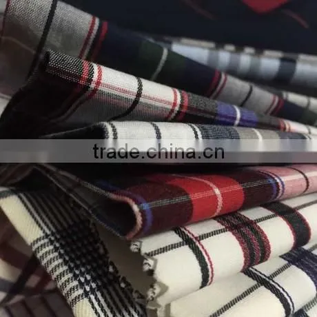 T/C65/35 45*45 110*76 63 check cotton yarn dyed fabric