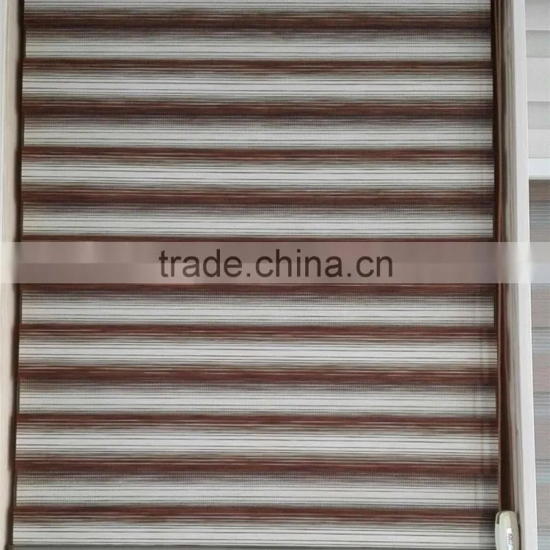 hot sale new design zebra blind roller day night blackout fabric for hotel windows