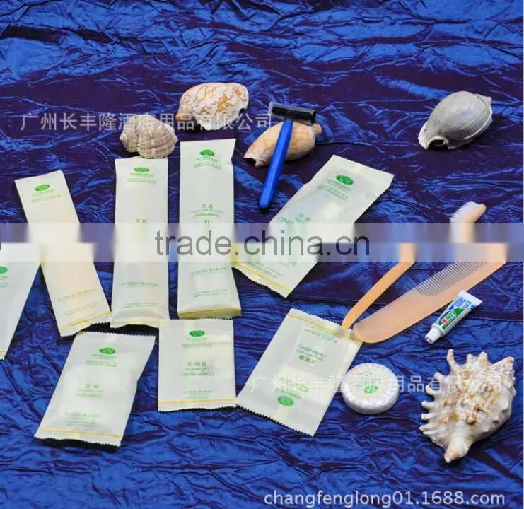 High end plastic bag packing guangzhou disposable hotel supplies
