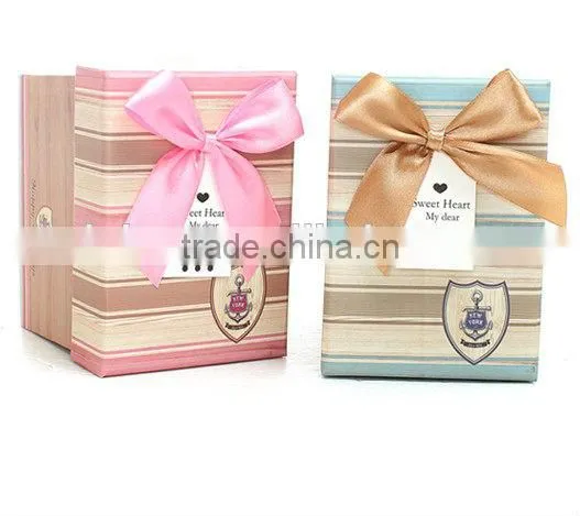 Supplier Alibaba 2014 New Design Handmade Recycle Cardboard Jewelry Gift Box,Sailing Anchor Paper Gift Box Wholesale
