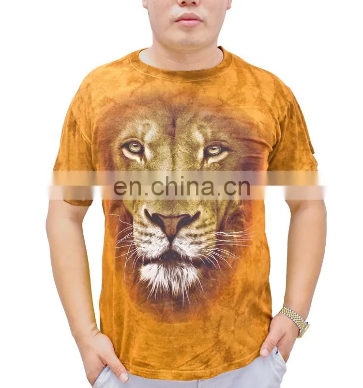 Men t-shirts with 3d animal print,animal printed 3d t-shirt,3d printing t shirt