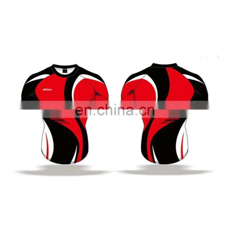 new design cheap custom rugby jersey in low MOQ