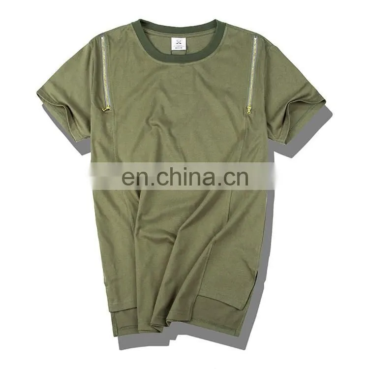 Custom men's long t shirts 6145
